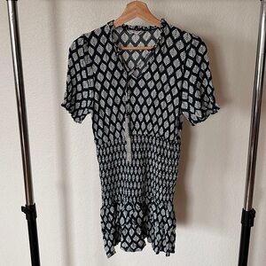 NWOT Brownie Mini Dress with Beaded Tassels, SIZE SMALL